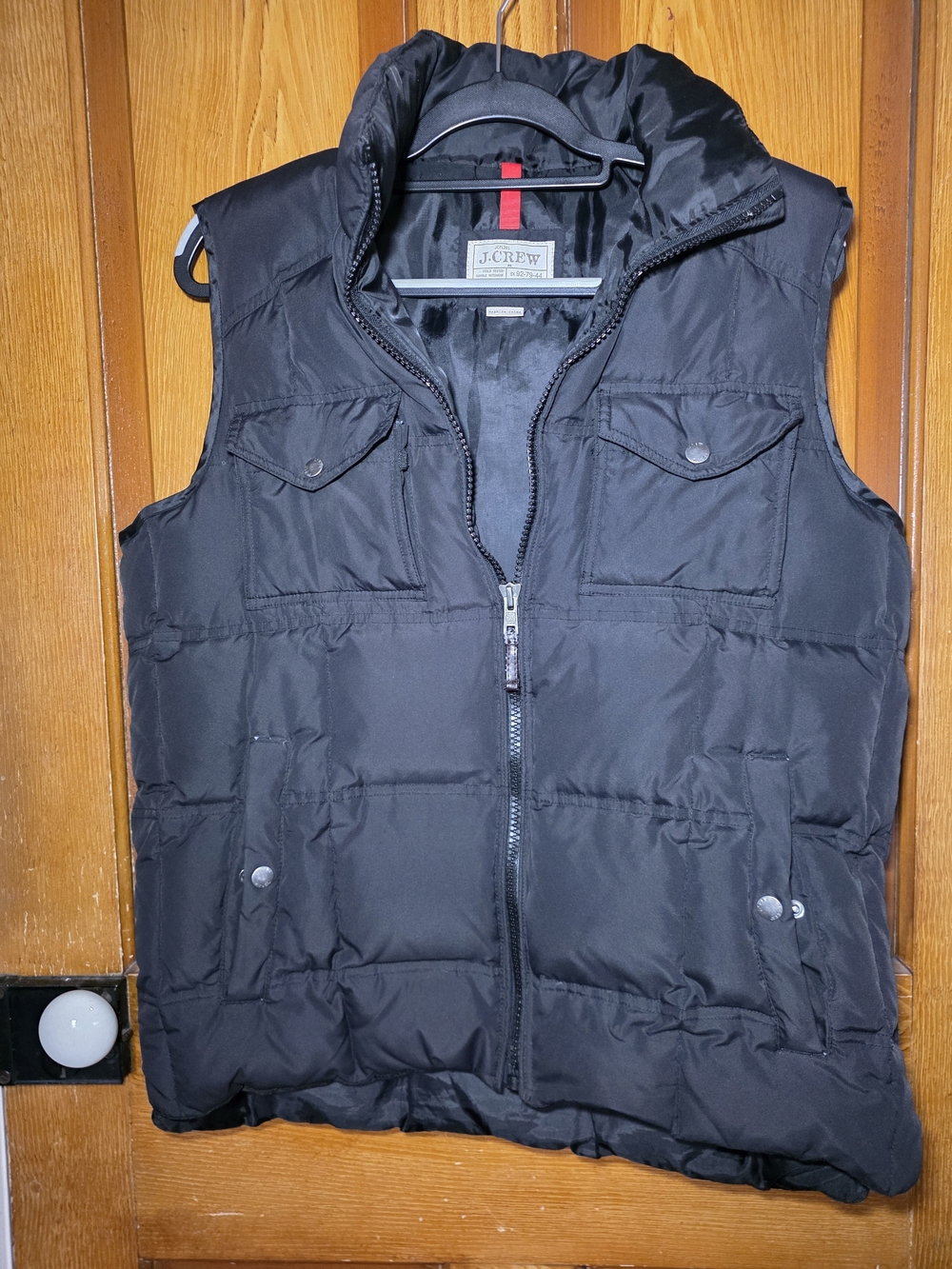 J. Crew Black Quilted Down Filled Puffer Vest